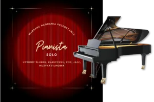 Oprawa muzyczna - Pianista Solo Pianista solo na czarnym fortepianie